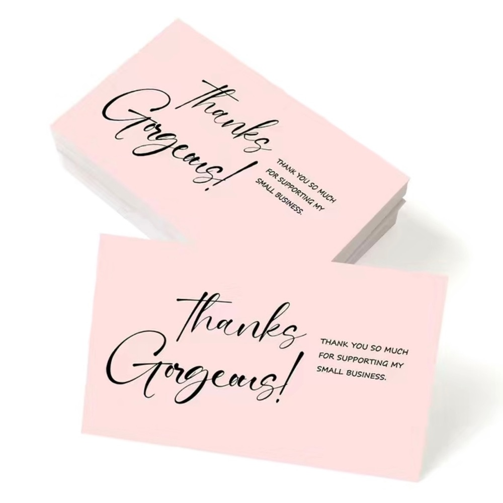 40 thank you business cards.